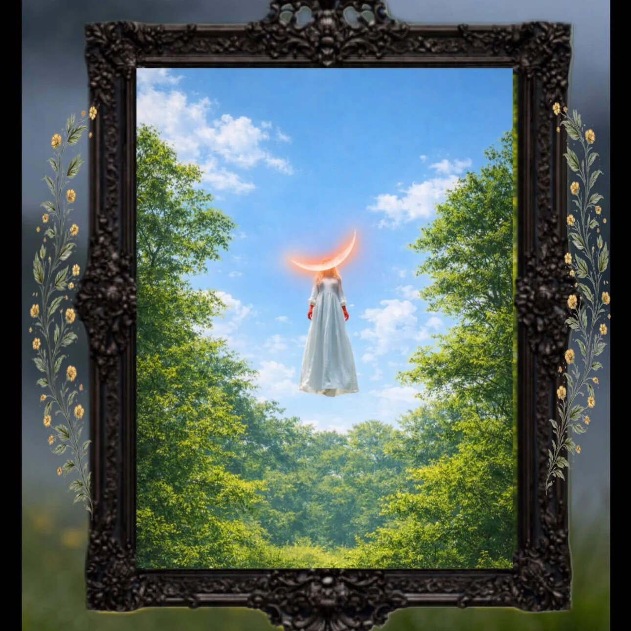 Spring Full Moon 12x18" poster